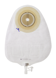 Coloplast Assura 1-Piece Convex Light Transparent Urostomy Pouch, Cut-To-Fit Up To 1 3/4in (43mm) 14702 — Box of 10 — product image