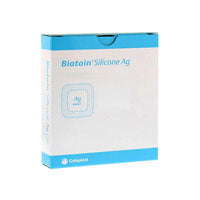 Coloplast Biatain Silicone Ag Foam Dressing 6" x 6" (15 cm x 15 cm) - Box of 5