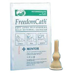 Coloplast 8205 Freedom Cath Latex Self-Adhering Male External Catheter, Size 31mm Intermediate 506140 — Box of 100 — product image