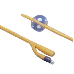 Coloplast Cysto-Care Tiemann Coude Silicone Foley Catheter, Size 18 Fr 15cc Balloon AA6318 — Box of 5 — product image