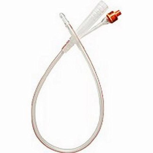 Coloplast Cysto-Care 100% Silicone Foley Catheter, Size 22 Fr 30cc Balloon AA6C22 — Box of 5 — product image