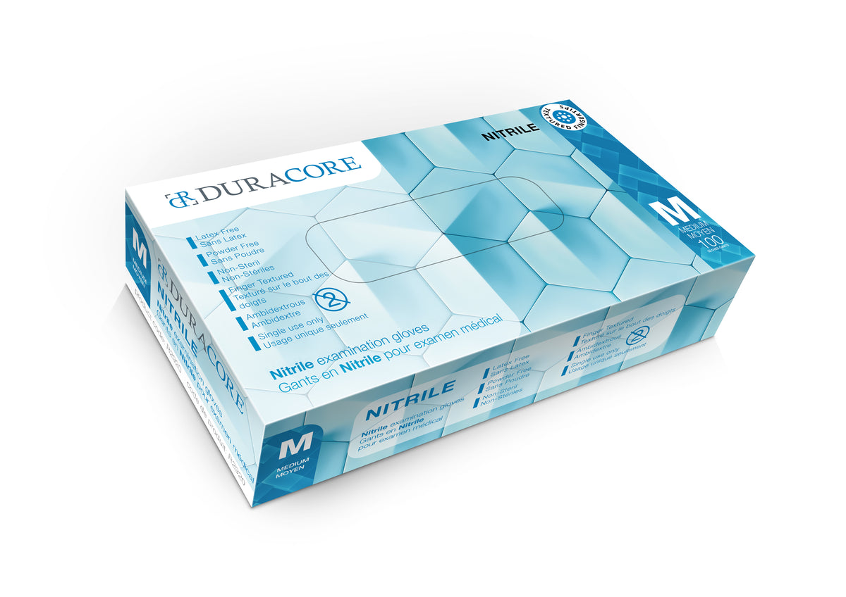 Viedera Duracore Nitrile Examination Gloves, 4.2 Mil, Powder Free, Medium (All Sales Final /Non Retur R2920 — Box of 100 — product image