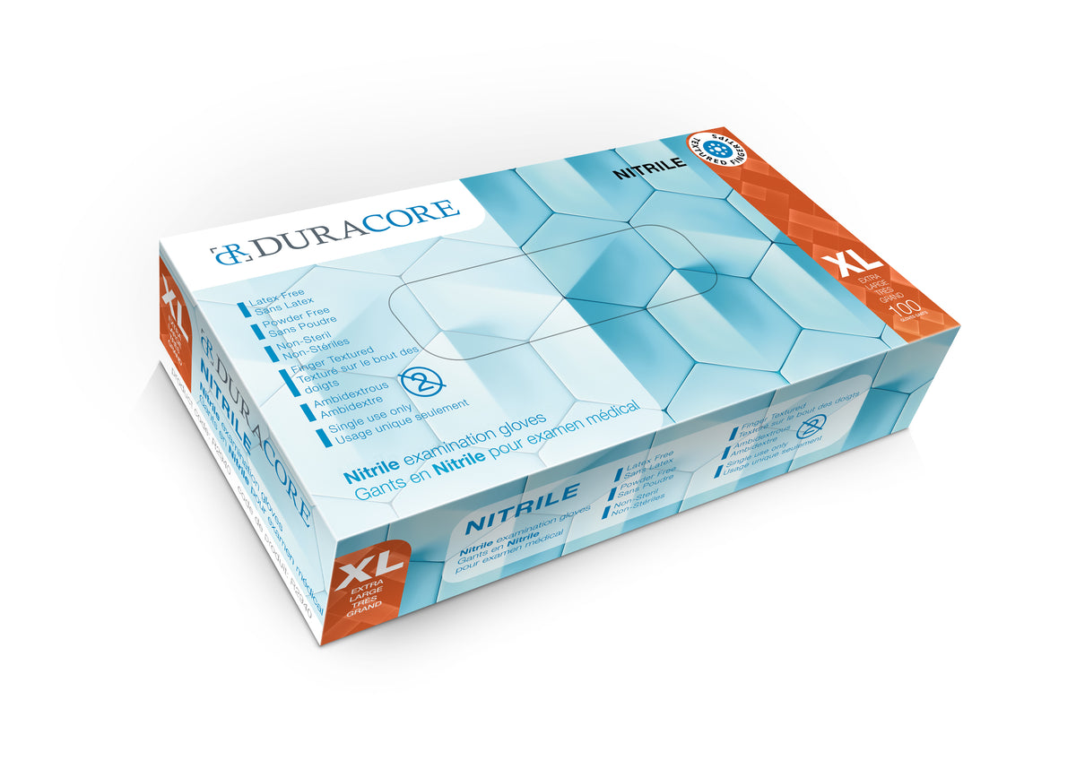Viedera Duracore Nitrile Examination Gloves, 4.2 Mil, Powder Free, X-Large (All Sales Final /Non Retu R2940 — Box of 100 — product image