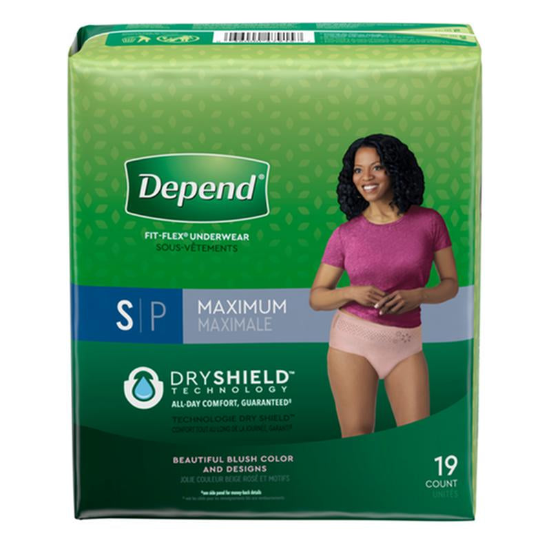 Kimberly Clark Depend Fit-Flex Maximum Underwear Small Female Convenience 47915 — Pack of 19 — product image