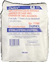 Derma Science Dutex 100% Cotton 2 Ply Conforming Bandage 3in x 4.1yds - Pack of 12