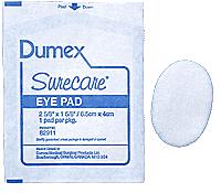 Derma Science Surecare Eye Pads Oval 2 5/8in X 1 5/8in, Sterile 82911 — Box of 25 — product image