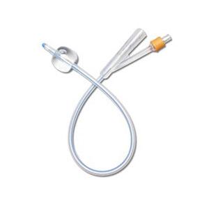 Medline Foley Catheter 2-Way 12 Fr 10cc 100% Silicone Sterile Latex-Free - Box of 10