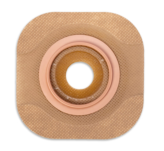 Hollister New Image Ceraplus Flat Barrier With Remois Technology Tape Border Flange 1 3/4" Pre-cut 7/8" - Box of 5