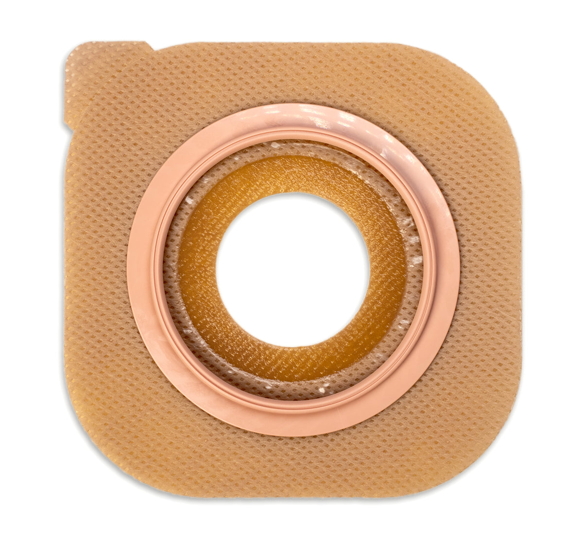 Hollister New Image Flat Ceraplus Skin Barrier Pre-Cut 1 1/2" (38mm) No Tape 2 1/4" Flange Red 151118 — Box of 5 — product image