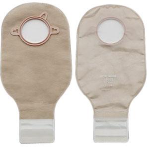 Hollister New Image Lock N Roll 12" Drainable Clear 1-3/4" Flange,No Filter Ostomy Pouch - Box of 10