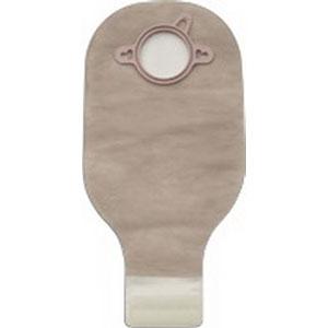 Hollister New Image Lock N Roll 12" Drainable Clear 2-3/4"" Flange,No Filter Ostomy Pouch - Box of 10