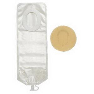 Hollister Pouchkins 1pc Softflex Premie/Newborn Pouch Cut-to-fit 1-3/8"x 7/8" Without Tape No Starter Hole - Box of 15