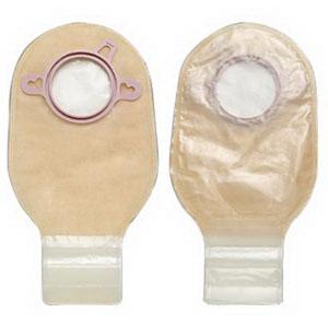 Hollister Pouchkins Pediatric 2pc Softflex Drain Lock N Roll Close Transparent Without Tape 1-3/4" No Filter - Box of 10