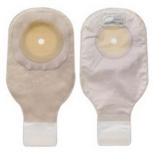 Hollister Premier 1pc Drain 12" Pouch Flat Flexwear Barrier Lock'N Roll Close Tape Filter Pre-cut 2-1/2" - Box of 10