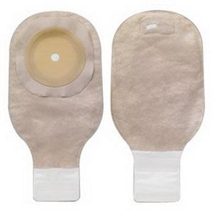 Hollister Premier 1pc Drain 12" Ostomy Pouch Flat Flexwear Barrier Lock'N Roll Close Pre-cut 2-1/2" - Box of 10