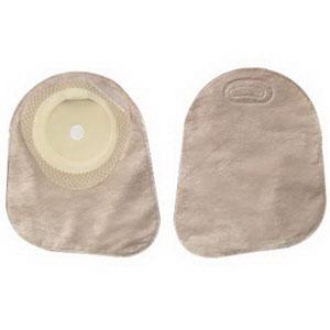 Hollister Premier One-Piece Flat Skin Barrier 7" Closed Pouch Beige Softflex,With Filter Pre-cut 1-3/8" - Box of 30
