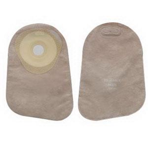 Hollister Premier One-Piece Flat Skin Barrier 9" Closed Pouch Beige Softflex,With Filter Pre-cut 1-3/16" - Box of 30