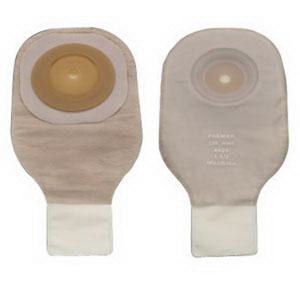 Hollister Premier 1pc Convex Barrier 12" Drain Pouch Clampclose Transparent Cut-to-fit 2" Tapered Border - Box of 5