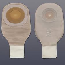 Hollister Premier Ceraplus 1pc Drain Pouch With Tape Lock N Roll Close Beige With Filter Pre-cut 1" (25 mm) - Box of 10