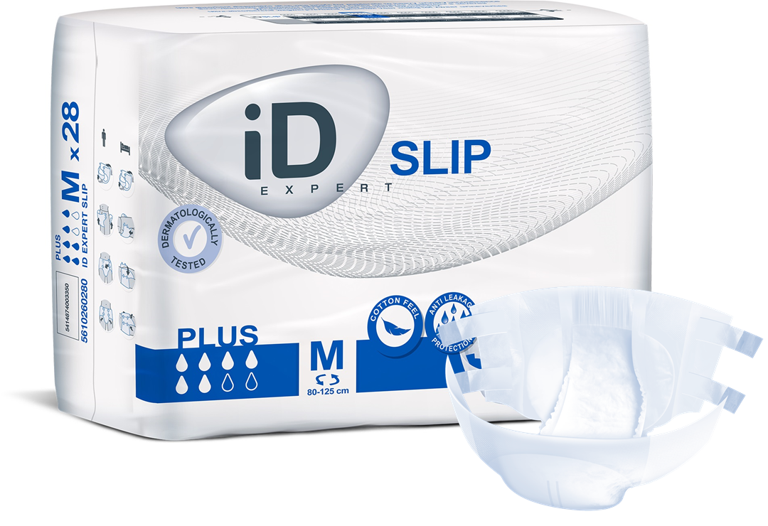 Id (28/Pkg) Id Slip Plus Medium, (31"-49"), 2000 mL Absorbency. - Case of 4