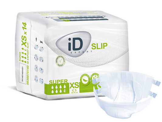 Id (14/Pkg) Id Slip Super, x-Small, (16"-28"), 1550 mL Absorbency. - Case of 12