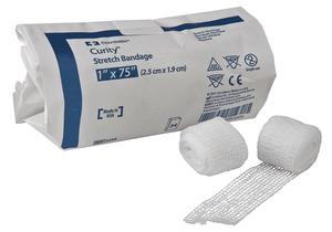 Covidien / Medtronic Curity Conform Stretch Gauze Bandage Sterile 3" X 75" Low-Lint Cotton/Poly Blend Latex-Free 2232 — Box of 12 — product image