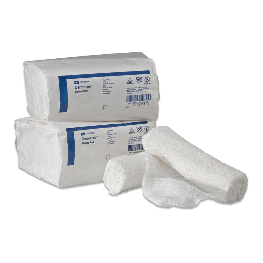 Covidien / Medtronic Dermacea Fluff Roll 4" X 4 yd 2-Ply Sterile 441105 — Each — product image