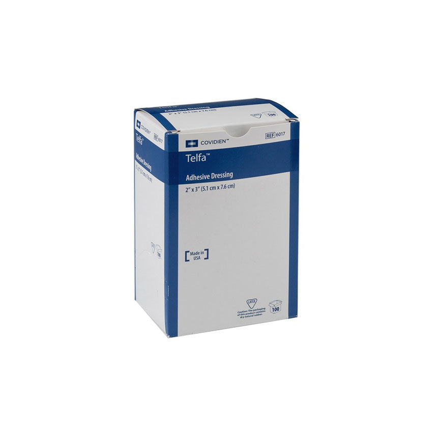 Cardinal Health Telfa Ouchless Adhesive Dressing, 2in X 3in 6017 — Box of 100 — product image
