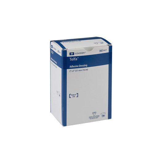 Cardinal Health Telfa Ouchless Adhesive Dressing, 2in x 3in - Box of 100
