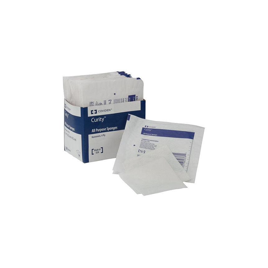 Cardinal Health (2/Pk) Curity Gauze Sponge,Non-Woven Sterile 2" X 2" 4ply 8042 — Box of 25 — product image