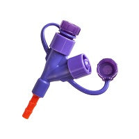 Covidien / Medtronic Kangaroo Enfit Y-Port/Peg Adapter 16 Fr Non Sterile-Orange Polyurethane 8884751622E — Each — product image