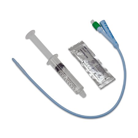 Covidien / Medtronic Dover Foley Catheter, 16 Fr, 30cc, 100% Silicone, 2 Way - Box of 10