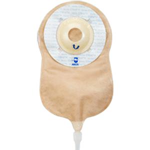 Marlen Ultralite 1-Piece Urostomy Pouch With Skin Shield, Deep Convexity, E-Z Drain Valve, Transparent, - Box of 10