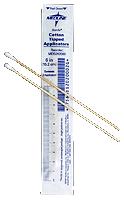 Medline Bx/100pkg (2/Pkg) Cotton Tip Wood Applicator With Measurement Guide, 6in, Sterile