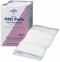 Medline Sterile Abdominal Pad, 5in X 9in, Latex-Free NON21450 — BOX of 25 — product image