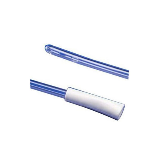 Med Rx Urethral Robinson Plus Catheter 16 Fr 16" Clear Plastic Sterile 2-Polished Eyes With Connector - Box of 100