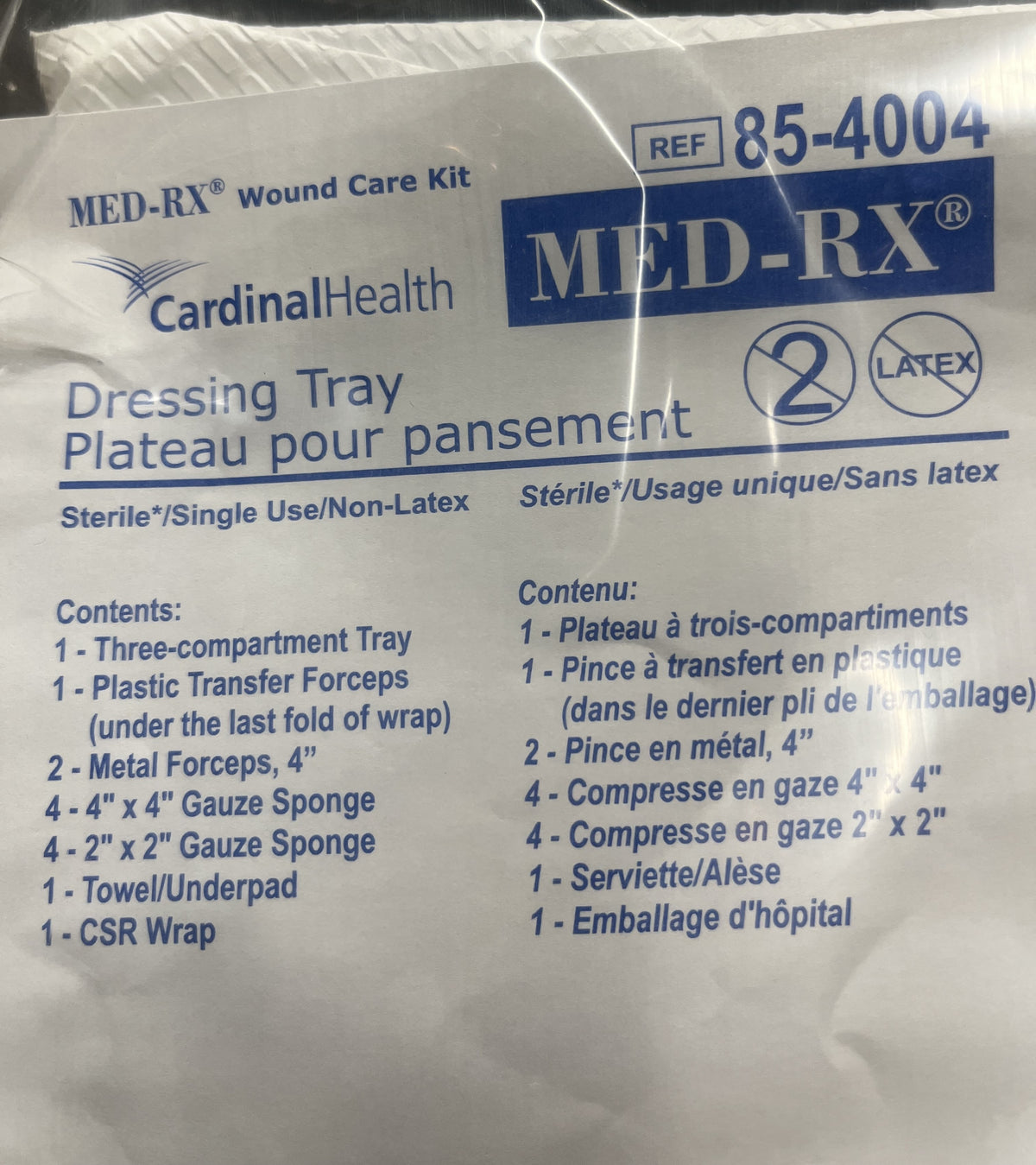 Med Rx Dressing Tray 85-4004 — Each — product image