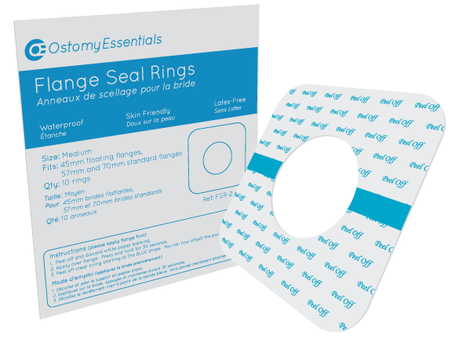 Ostomy Essentials Ostomy Essentials Flange Seal Rings, Size Medium (45mm, 57mm-70mm) FSR-2 — Pack of 10 — product image