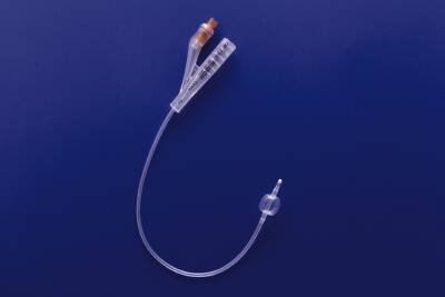 Rusch Teleflex 100% Silicone 2-Way Foley Catheter, Size 10 Fr 3cc 170003100 — Box of 10 — product image
