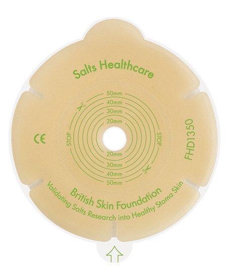Salts Healthcare Harmony Duo Full/Standard Flange With Flexifit And Aloe, Precut 38 mm - Box of 10