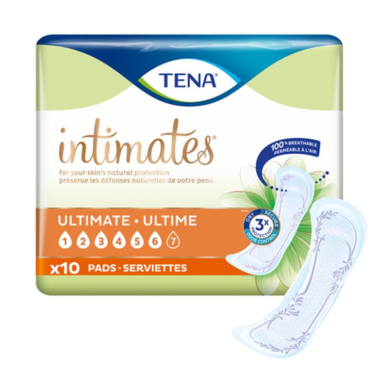 Tena Tena Intimates Ultimate Pads With Adhesive Strip Triple Protection 16" 54427 — Case of 40 — product image