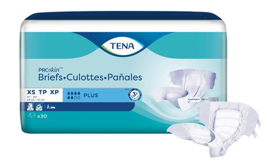 Tena (30/Pkg) Tena Youth Briefs, Xsmall, 17in - 29in - Case of 3