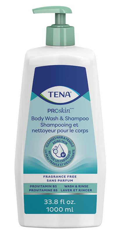Tena Tena Bodywash And Shampoo, 1000 mL Pump Bottle 64343 — BTL — product image