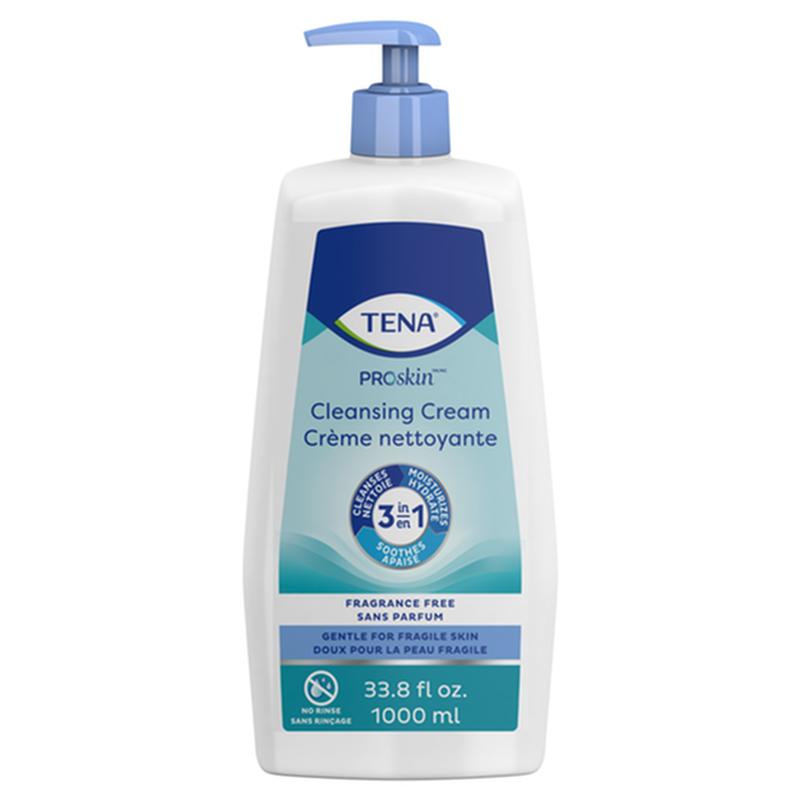 Tena Tena Cleansing Cream (Formerly Washcream) Scent Free 1000 mL Btl 64415 — BTL — product image