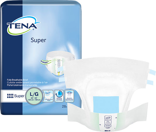 Tena Cs/2pkg (28/Pkg) Tena Super Brief, Large Size 48in-59in, Green