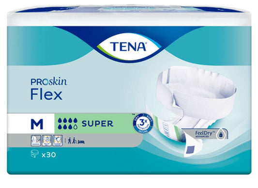 Tena Cs/3pkg (30/Pkg) Tena Flex Belted Briefs, Super, Size 12, 28in-42in