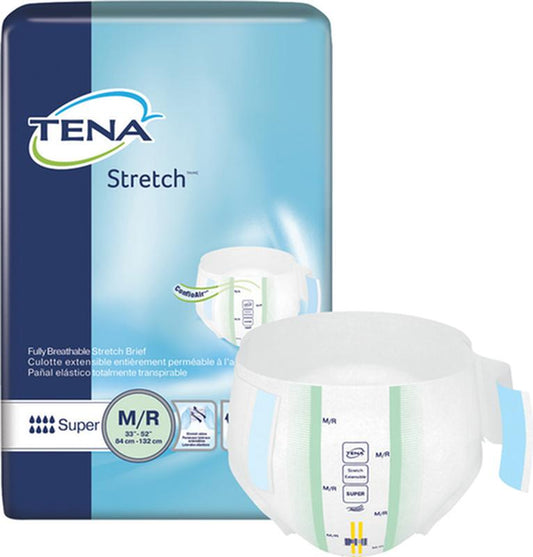 Tena Cs/2pkg (28/Pkg) Tena Proskin Stretch Super Brief, Medium/Large Size 33in-52in
