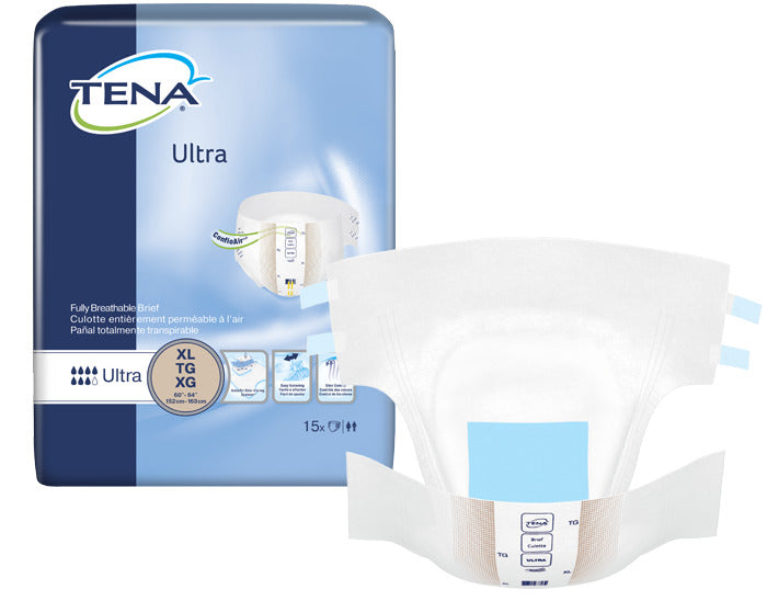 Tena Cs/4pkg (15/Pkg) Tena Ultra Brief, X-Large Size 60in-64in, Blue 68010 —  — product image