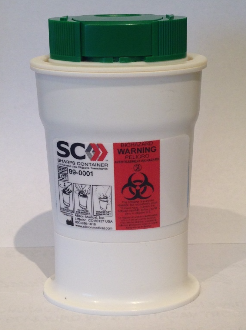 Allison Medical Chopper Sharps Container For Insulin Syringes, 2" W X 1" D X 5" H 99-0001 — Each — product image