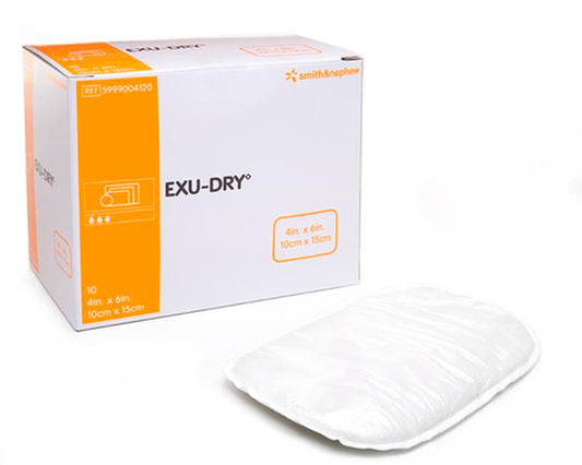 Smith & Nephew Exu-Dry Burn Wound Dressing, Size 15 cm x 23 cm - Box of 12